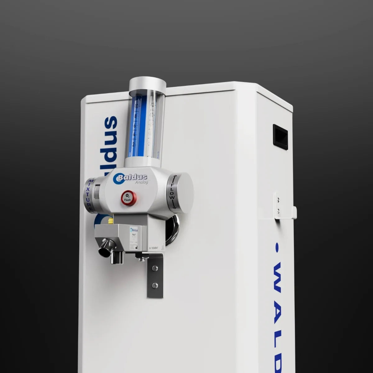 Beetle Dental oxygen nitrous oxide sedation unit white freestanding dental gas delivery system with flowmeter and controls