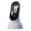 Woodpecker Ai-Pex apex locator dental device on white charging base with color LED display showing file position