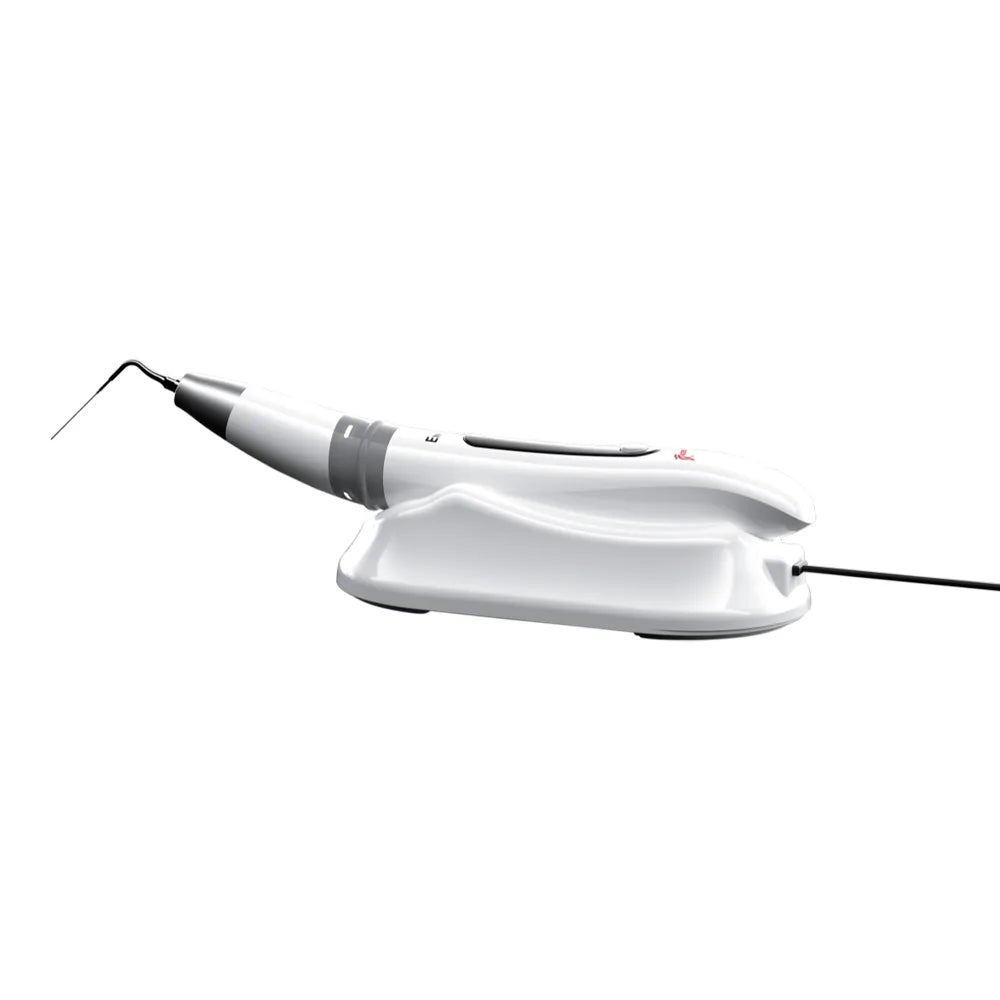 Woodpecker Endo 3 ultrasonic endo activator handheld white endodontic device on charger