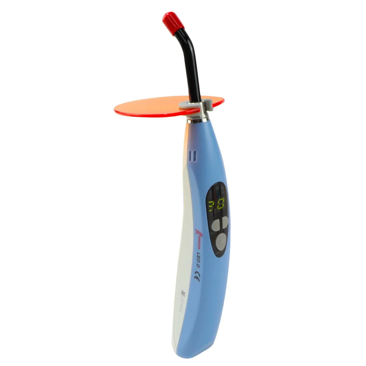 Beetle Dental Woodpecker LED D curing light handheld blue dental curing lamp with orange shield and digital display