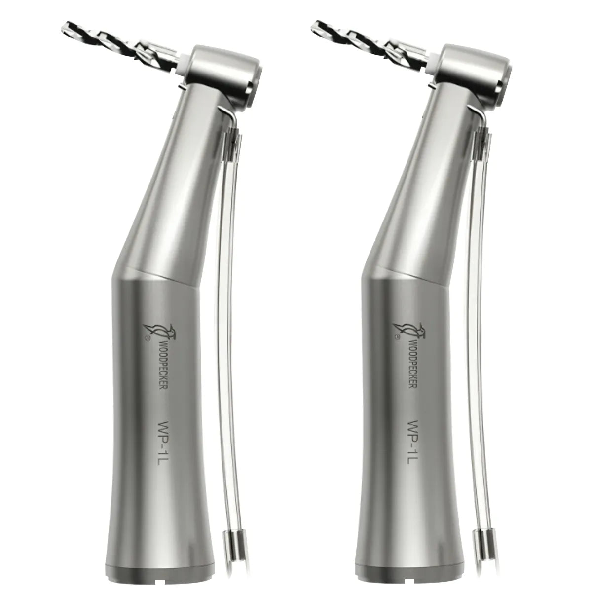 Woodpecker LED implant handpiece two stainless steel implant handpieces with angled head drill bur and irrigation tube