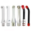 Beetle Dental replacement tips set showing Woodpecker LED light cure probes in white silver and black