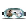 Woodpecker MG-1 dental goggles teal protective eyewear with elastic strap and intraoral camera view