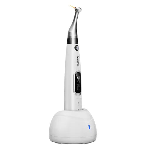 Woodpecker Motopex endomotor for dentists cordless white endodontic motor with contra angle head and charging base