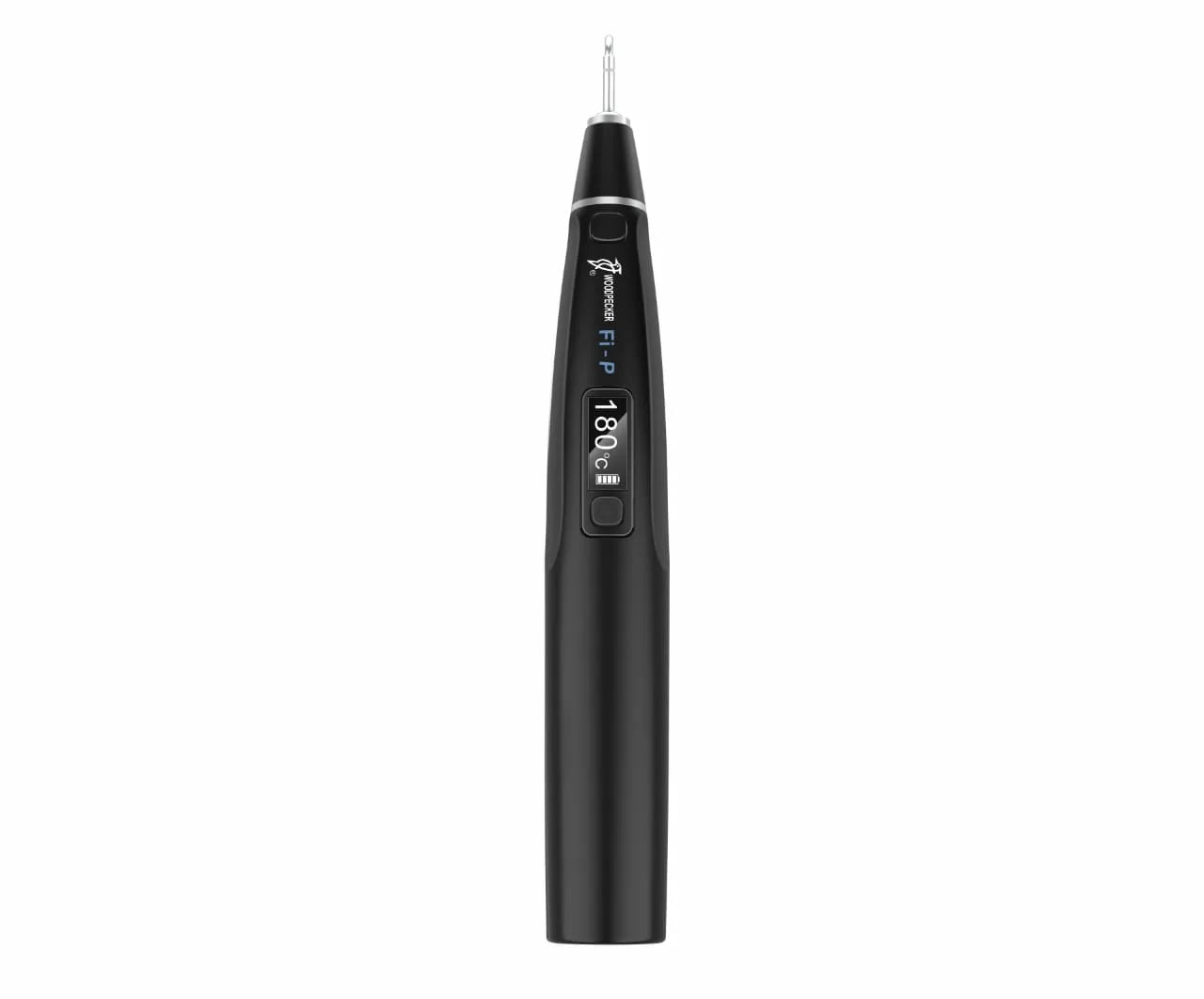 Woodpecker Obturation Pen for dentists black ergonomic obturation pen with digital temperature display and fine metal tip