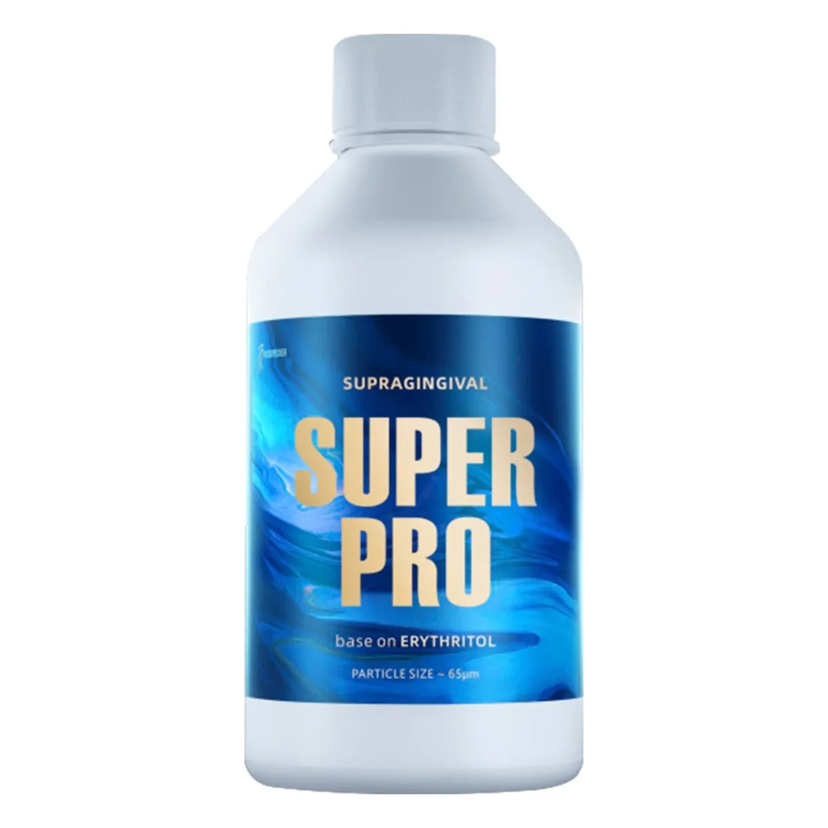 Woodpecker Prophylaxis Powder bottle by Beetle Dental Super Pro supragingival erythritol prophylaxis powder