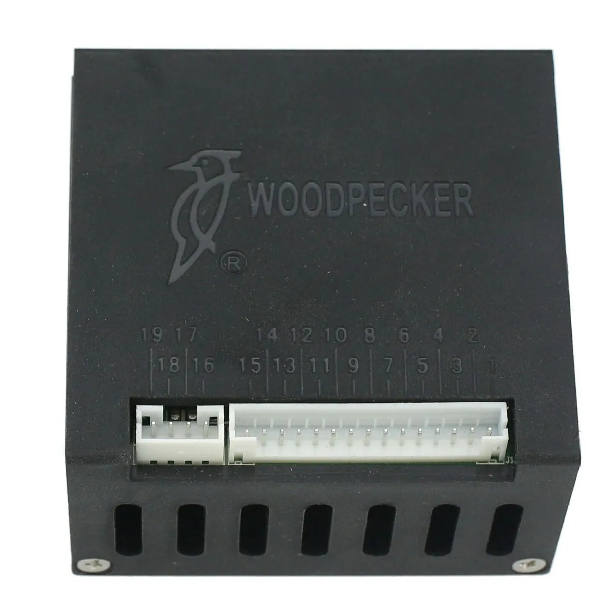Woodpecker UDS-N2 ultrasonic scaler replacement control box module with connector ports and Woodpecker logo