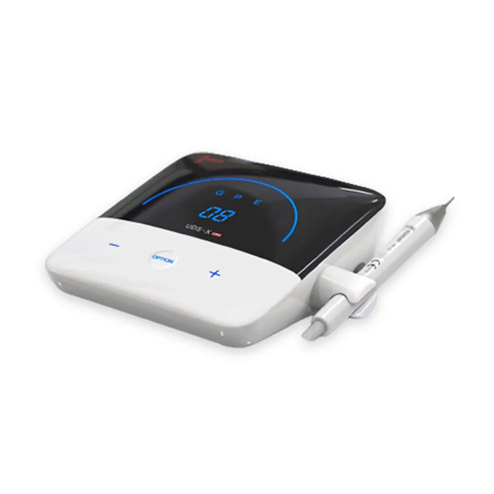 Beetle Dental Woodpecker UDS X-LED Ultrasonic Scaler portable white control unit with LED display and handpiece for dental scaling