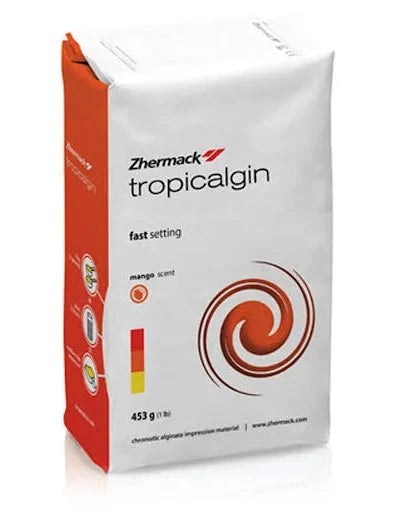 Zhermack Tropicalgin Alginate Fast Setting Dental Impression Material with Mango Scent in a 453g Pack
